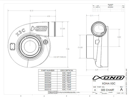 Xona XRE 6564s Ball Bearing Turbocharger